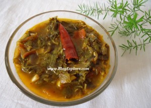 keerai puli kuzhambu, kulambu, greens, gravy, south indian