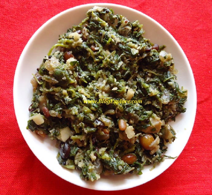 keerai poriyal, greens stir fry, greens fry, keerai fry, side dish for rice, south indian recipe