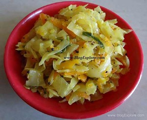 cabbage carrot poriyal, cabbage carrot stir fry, muttaikose carrot poriyal recipe, patta gobi aur gajar sabzi recipe