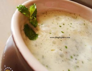 mint buttermilk, pudina moru