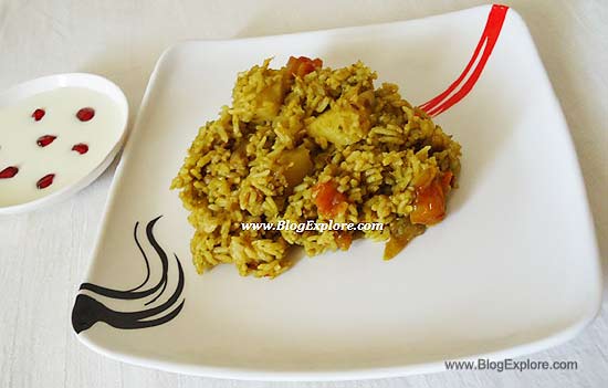palak chawal, spinach rice recipe, palak rice recipe