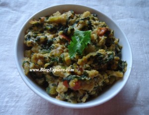 scrambled spinach cottage cheese recipe,palak paneer bhurji recipe