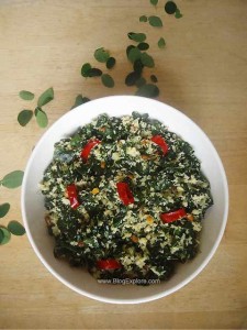 drumstick leaves stir fry, murungai keerai poriyal