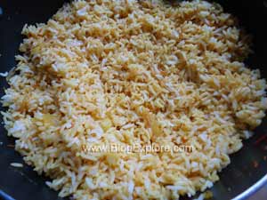 mix rice for potato fried rice