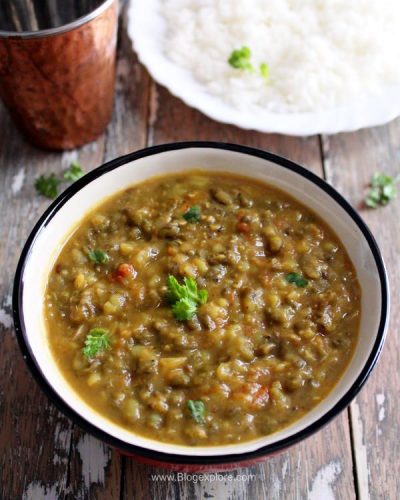 punjabi green moong dal recipe, sabut moong dal, whole green moong dal punjabi style