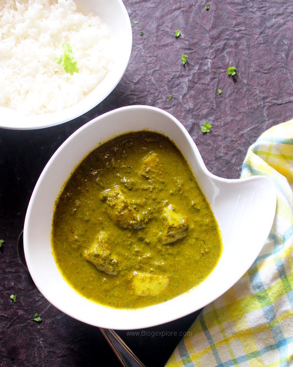 radish greens and potato curry recipe, aloo mooli ke patte curry, indian radish leaves curry with potatoes