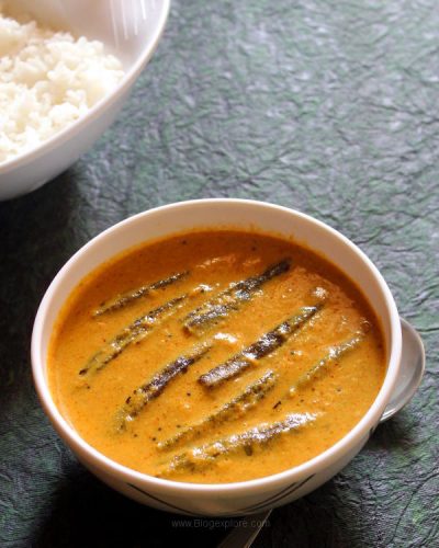 bhindi ka salan recipe, okra salan, hyderabadi bhindi salan